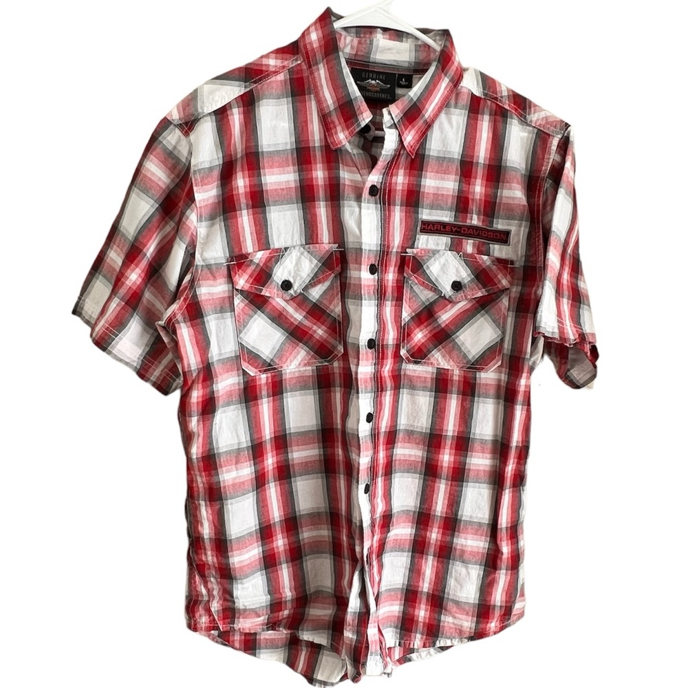 Harley-Davidson short sleeve button up HDMC Cycles 1903 Large